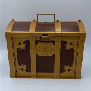 PLAYMOBILE #5737 Treasure Chest PIRATE Treasure Play Set Carry Case Incomplete